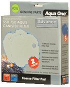 Aqua One (405w) Polymer Wool Pad for Aquis Advance 2250uv / 2450uv - (2 pack)