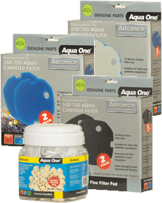 Aqua One Complete Filter Media Renewal Kit for Advance 550 / 750