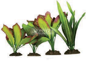 Aqua One (24243) Silk Plant Selection - 4 Pack