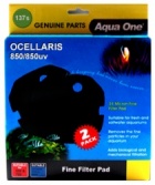 NEW ** Aqua One (137s) Blue Sponge Pad for Ocellaris 850 - (2 pack)